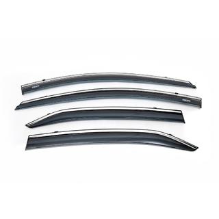 Deflectoare geamuri cu ornament cromat (4 buc, Niken) Toyota Corolla 2013-2019 foto 3