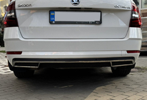 Skoda Octavia III A7 2013-2019 Ornament contur difuzor spate (2013-2017, inox) foto 8