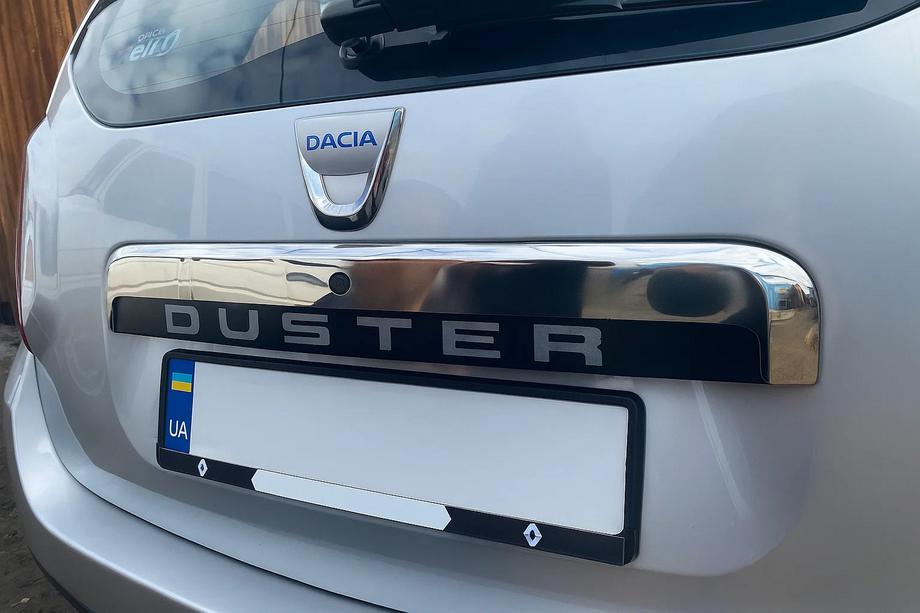 Dacia Duster 2008-2018 Ornament superior inox deasupra numarului Image