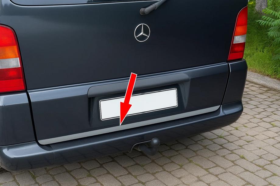 Mercedes Vito W638 1996-2003 Ornament portbagaj inox Image