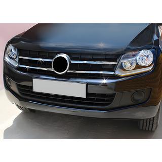 Ornamente grila cromate 2010-2016 (benzi subtiri, 4 buc, inox) Volkswagen Amarok 2010-2022 foto 2