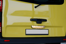 Renault Trafic 2001–2015 Ornament cromat deasupra numarului (3 usi, inferior, inox) foto 1