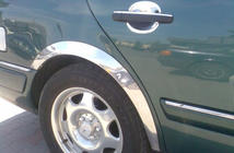 Mercedes E-class W210 1995-2002 Extensii aripi (4 buc, inox) foto 3