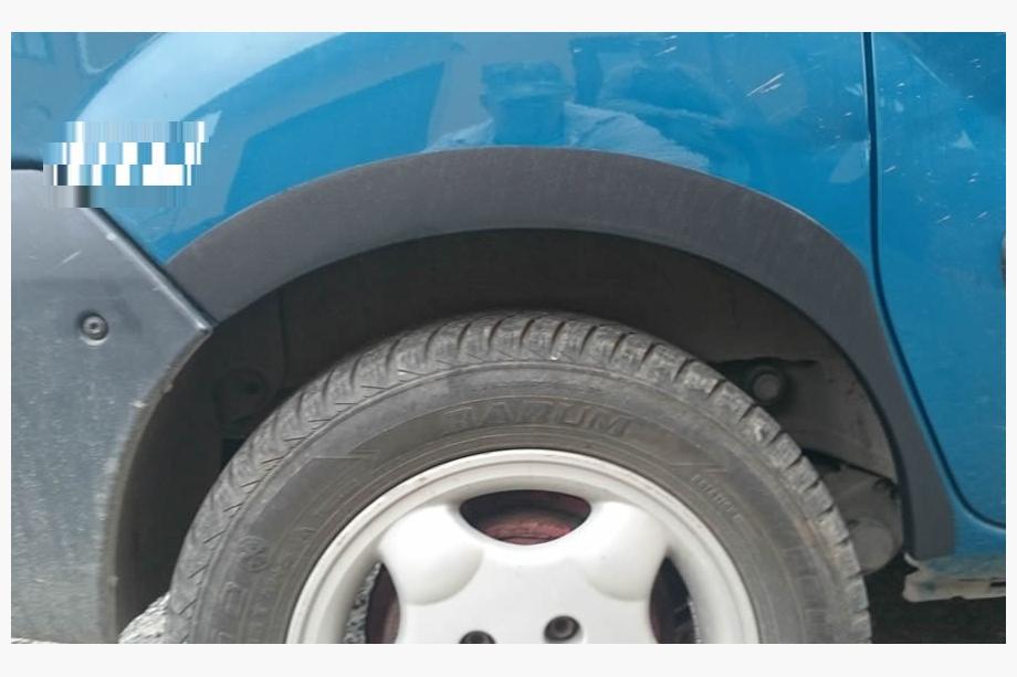 Renault Kangoo 1998-2008 Extensii aripi (4 buc, negre) Plastic Foto 2