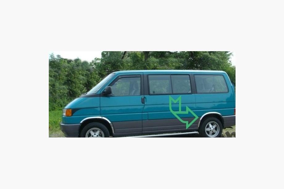 Volkswagen T4 Caravelle/Multivan 1990–2003 Extensii aripi (4 buc, inox) Foto 5