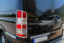 Mercedes Sprinter W906 2006–2018 Capace Cromate pentru Stopuri (2 buc, Otel Inoxidabil) foto 2