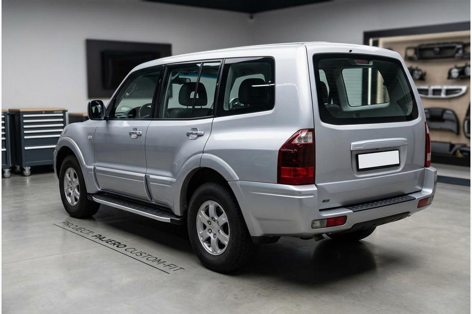 Mitsubishi Pajero Wagon III 1999-2006 Praguri laterale Fullmond (2 buc, aluminiu) Image