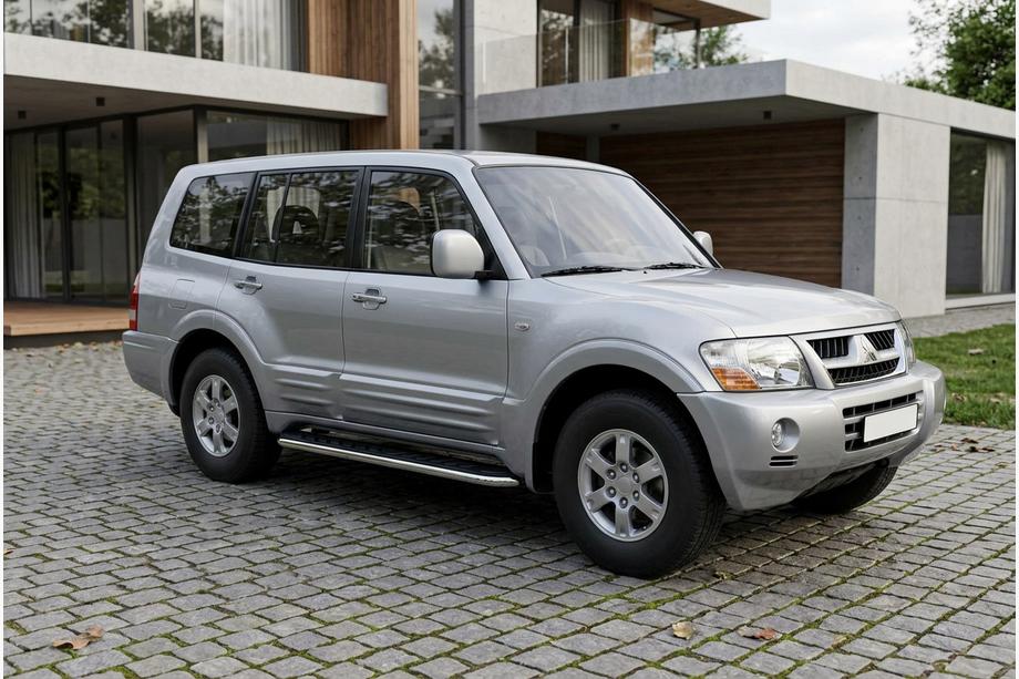 Mitsubishi Pajero Wagon III 1999-2006 Praguri Laterale Maydos V1 (2 buc, Aluminiu si Otel Inoxidabil) Image