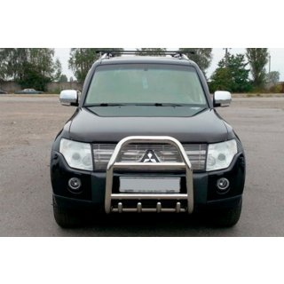 Bullbar QT007 (Otel Inoxidabil) Mitsubishi Pajero Wagon III 1999-2006 foto 1