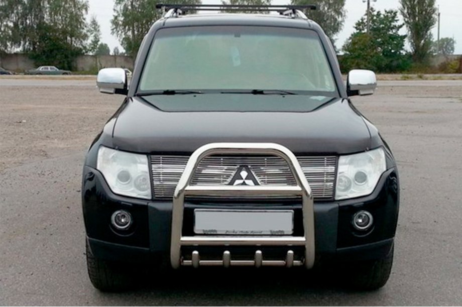 Mitsubishi Pajero Wagon III 1999-2006 Bullbar QT007 (Otel Inoxidabil) Image