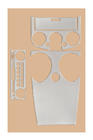 Mitsubishi Colt 2004-2012 Capace bord (2004-2007) Aluminiu foto 2
