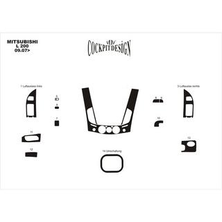 Set ornamente bord (13 piese) Mitsubishi L200 2006-2015 foto 4