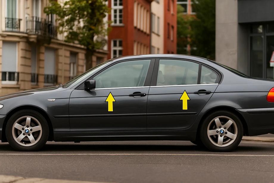 BMW 3 Series E46 1998-2006 Ornamente geamuri inox Image