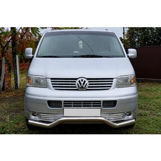Protectie fata Wave ST007 (otel inoxidabil) Volkswagen T5 Transporter 2003-2010 foto 1