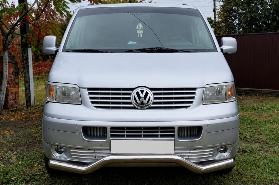 Volkswagen T5 Transporter 2003-2010 Protectie fata Wave ST007 (otel inoxidabil) Image