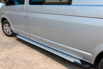 Volkswagen T5 Multivan 2003–2010 Praguri laterale tip X5 (2 buc, aluminiu) foto 3