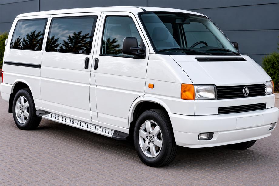 Volkswagen T4 Transporter 1990-2003 Praguri Laterale Allmond Grey (2 buc, Aluminiu) Image