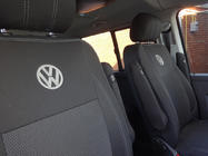 Volkswagen T5 Caravelle 2004-2010 Huse Auto (Piele Ecologica si Material Textil, Premium) Interior Complet foto 12