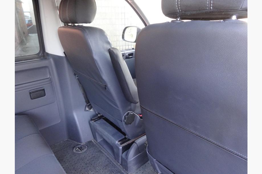 Volkswagen T5 2010-2015 Huse Auto (Piele Ecologica↗Textil, Premium) Set Complet Interior ↗ Scaune Fata (1↗1) Foto 7