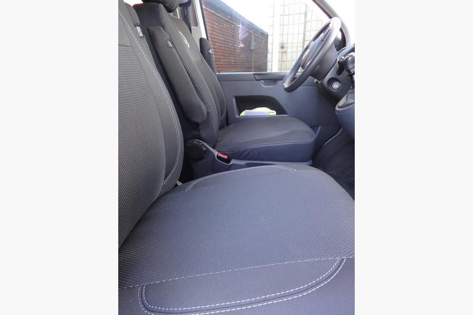 Volkswagen T5 2010-2015 Huse Auto (Piele Ecologica↗Textil, Premium) Set Complet Interior ↗ Scaune Fata (1↗1) Foto 10