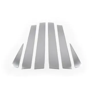 Capace Cromate pentru Stalpii Usilor (6 buc, Inox) foto 3
