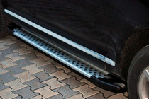Volkswagen Touareg 2002–2010 Praguri Laterale Allmond Grey (2 buc, Aluminiu) foto 5