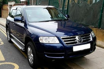 Volkswagen Touareg 2002–2010 Praguri Laterale Allmond Grey (2 buc, Aluminiu) foto 2