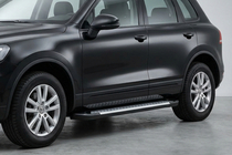 Volkswagen Touareg 2002–2010 Praguri Laterale Allmond Grey (2 buc, Aluminiu) foto 3
