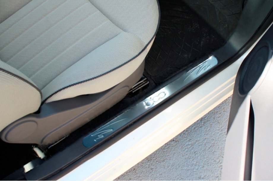 Fiat 500/500L 2013-2022 Praguri 500 (OmsaLine, 2 buc, inox) Foto 5