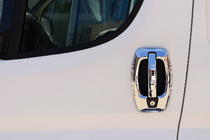 Fiat Ducato 2006-2025 Capace Manere Cromate (Otel Inoxidabil) Capace manere usi (4 piese) foto 1