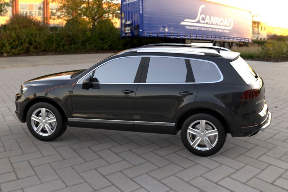 Volkswagen Touareg 2010-2018 Bara Spate Inox Foto 2