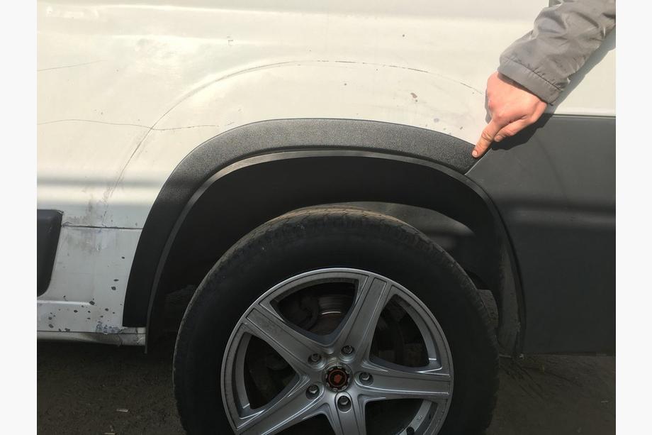 Peugeot Boxer 2006-2025 Extensii aripi (4 buc, negre) Metal Foto 14