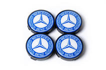 Mercedes-Benz Capace centrale janta 55,5mm/57mm fara inel (set 4 buc, albastru) foto 2