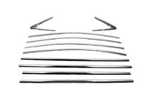 Chevrolet Cruze 2009–2015 Set complet ornamente geamuri (pentru versiunea Sedan, inox) foto 3