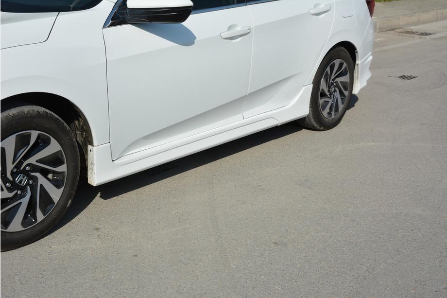 Honda Civic Sedan X 2016-2021 Praguri laterale (grunduite pentru vopsire) Foto 4