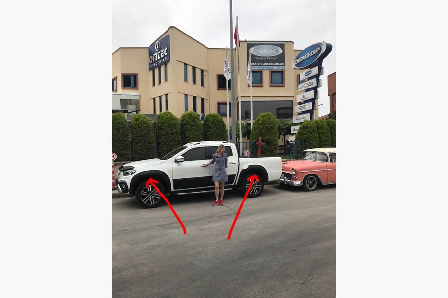 Mercedes X class 2017-2020 Extensii aripi roti (pentru vopsit) Foto 4
