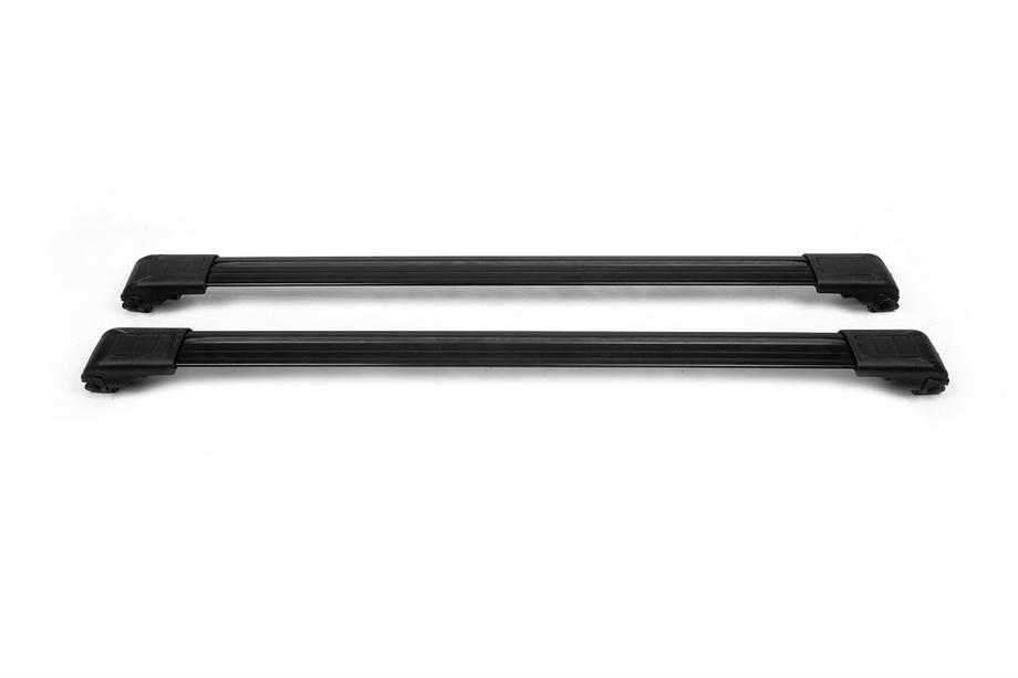 Dacia Duster 2018-2024 Bare transversale pentru bare longitudinale cu cheie Wingbar V1 (2 buc) Negru Foto 9