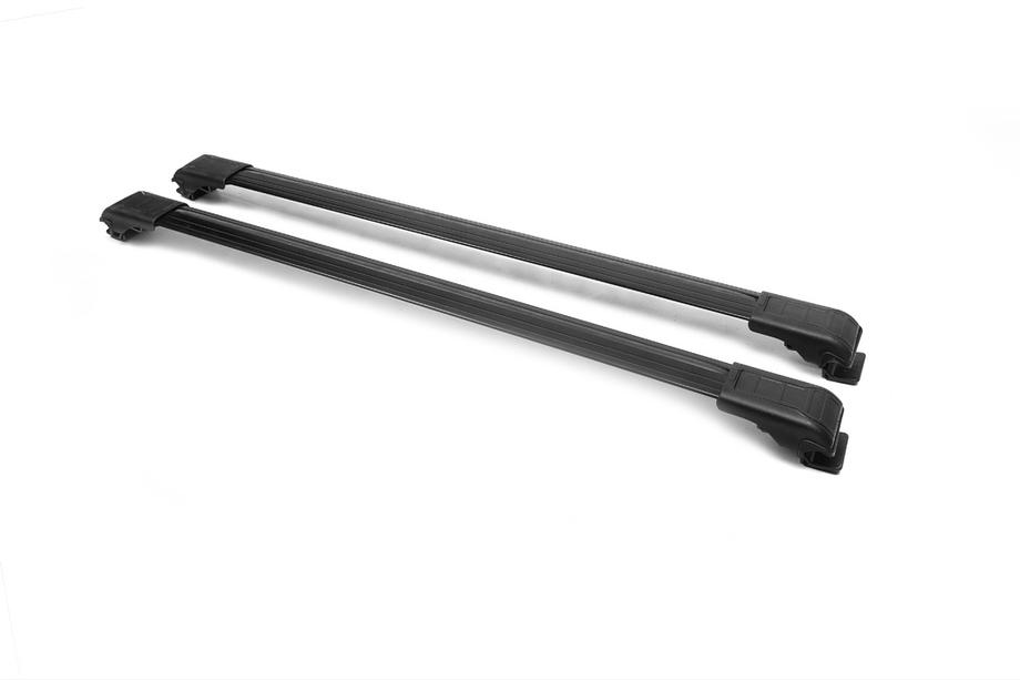 Dacia Duster 2018-2024 Bare transversale pentru bare longitudinale cu cheie Wingbar V1 (2 buc) Negru Foto 10
