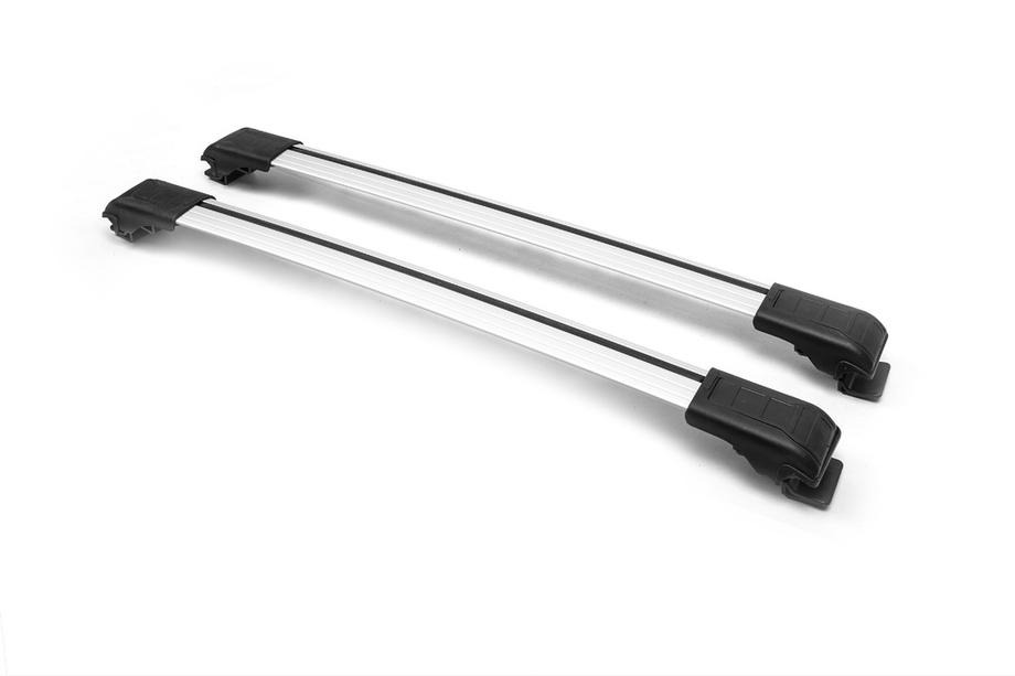Dacia Duster 2018-2024 Bare transversale pentru bare longitudinale cu cheie Wingbar V1 (2 buc) Negru Foto 14