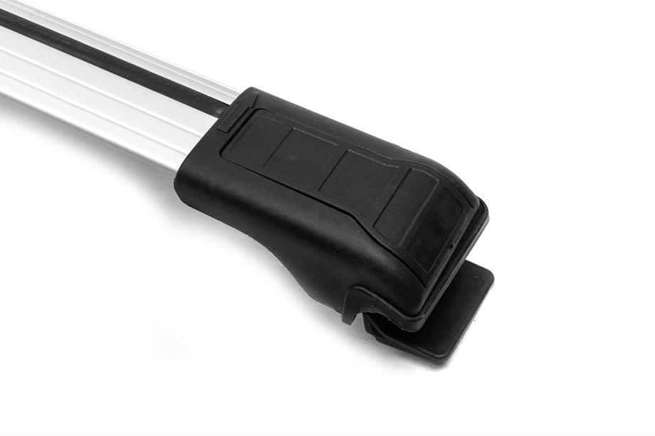 Dacia Duster 2018-2024 Bare transversale pentru bare longitudinale cu cheie Wingbar V1 (2 buc) Negru Foto 15