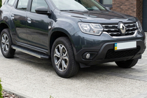 Renault Duster 2018-2024 Praguri laterale DURU (2 buc, aluminiu) foto 1