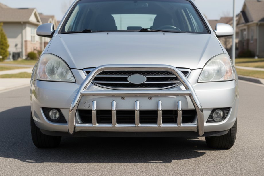 Kia Carens 1999-2012 Bullbar WT003 (Inox) Image