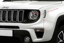 Jeep Renegade 2014- Capace crom pentru semnalizari laterale (2 buc otel inox) foto 1