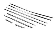 Peugeot 3008 2016-2023 Ornamente inferioare geamuri inox (8 buc) Carmos - Otel Inoxidabil Turcesc foto 3