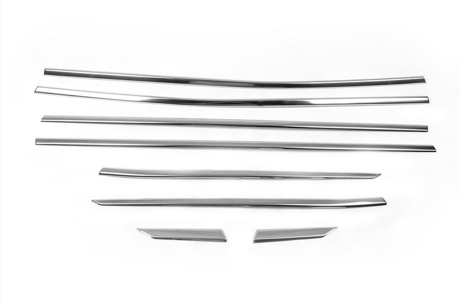 Peugeot 3008 2016-2023 Ornamente inferioare geamuri inox (8 buc) Foto 2
