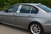 BMW 3 Series E90/E91 2005-2011 Capace stalpi usa inox foto 1