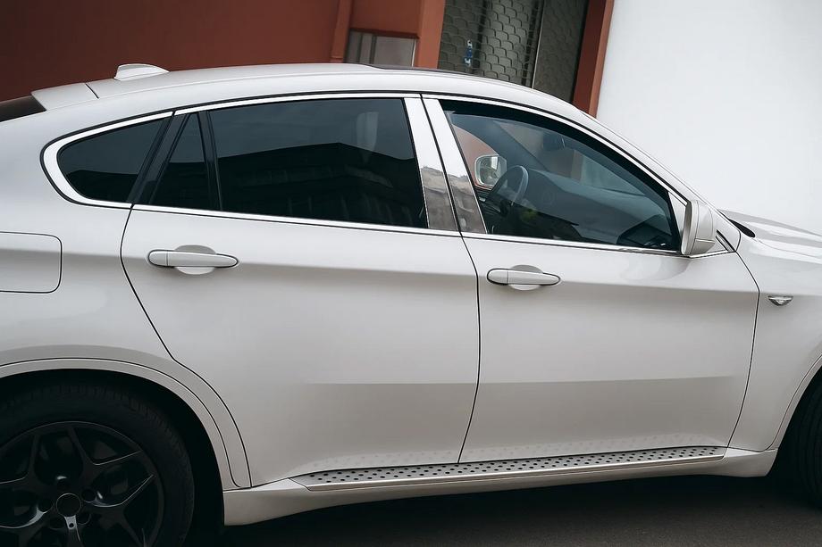 BMW X6 E71 2008–2014 Set complet ornamente geam inox (10 buc) Image