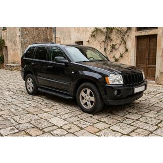 Praguri Laterale Tayga Black (2 buc, Aluminiu) Jeep Grand Cherokee WK 2004-2010 foto 1