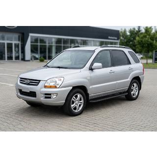 Praguri Laterale Tayga Black (2 buc, Aluminiu) Kia Sportage 2004-2010 foto 1