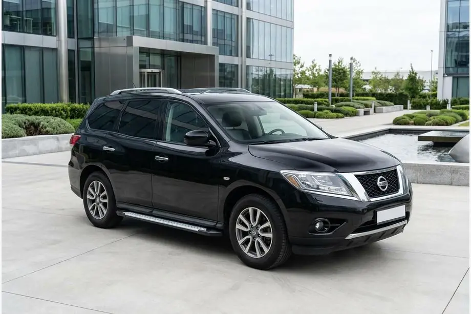 Nissan Pathfinder R52 2012-2021 Praguri Laterale Allmond Grey (2 buc, Aluminiu) Image